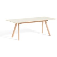 Tisch CPH30 ausziehbar soaped oak - off-white linoleum 200 cm L von Hay