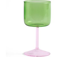 Weinglas Set Tint green/pink von Hay