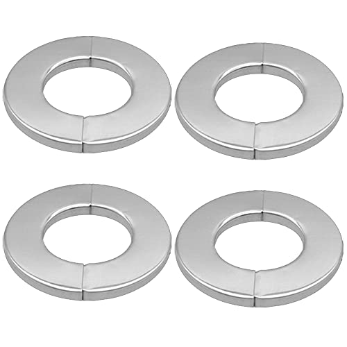 Hayaww 4 Pcs Rosetten Abdeckung FüR Rohre, Rohrabdeckungen Rosetten Abdeckung Abdeckrosetten HeizköRperrosetten Abdeckrosetten Edelstahl, 23mm/34mm/51mm, FüR WasserhäHne, Rohre, HeizköRperrohre (34mm) von Hayaww