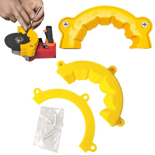 Hayaww 2 Stück New Angle Grinder Drill Bit Sharpener Bohrerspitzer Multi-Specification Drill Bit Grinding Drill Bit Grinding Attachment Angle Grinder Grinding Tool Multi-Specification Grinding (A) von Hayaww