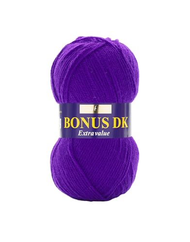 Hayfield Bonus DK Doppelstrick, Bright Purple (828), 100 g von Sirdar von Sirdar