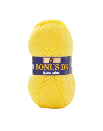 Hayfield Bonus DK Doppelstrick, Bright Lemon (819), 100 g von Sirdar von Sirdar