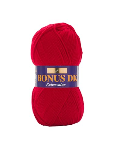 Hayfield Bonus DK Doppelstrick, Signalrot (977), 100 g von Sirdar von Sirdar