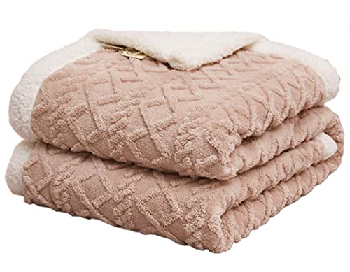 Hayisugal Flauschige Sherpa Kuscheldecke - hochwertige Schafdecke, super weiche Fleecedecke als Sofadecke, Tagesdecke oder Wohndecke Couchdecke Sofa überwurfdecke, Khaki, 100 x 150cm von Hayisugal