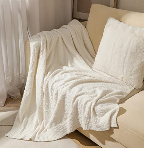 Hayisugal Kuscheldecke Flauschige Wohndecke SUPER WEICH UND ANGENEHM als Sofadecke Warme Couch Decken Sofa Decken Schlafdecke Strickdecke für das Bett Sofa, Beige, 150 x 200cm von Hayisugal