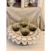 4Er Set Runde Gläser - Ballon Typ Rauchgrau Libby Mcm Gute Solide Retro Barware Vintage 4Er Set Runde Gläser - Ballon Typ Rauchgrau Libby Mcm Gute Solide Retro Barware Vintage von HayleysCollectables
