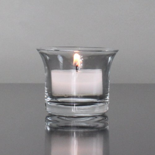 Teelichthalter Teelichtglas Kerzenhalter Kerzenständer Kerzenleuchter Kerzenglas Glas klein ca. 5 cm ... von Haymann