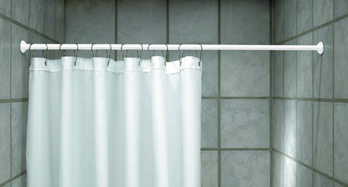 QUALITATIVE DUSCHVORHANG STANGE 140-260 cm WEISS TELESKOPSTANGE! SPRING SHOWER ROD WHITE! von Hayrets