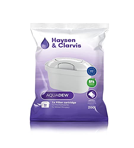 Haysen & Clarvis Wasserfilter Kartuschen Kompatibel mit Brita Maxtra, PearlCo, BWT, Dafi, AmazonBasics (6er Pack) von Haysen & Clarvis