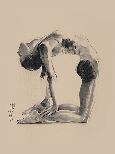 Hazel Bowman "Camel Pose, 30 x 40 cm, Leinwanddruck von Hazel Bowman