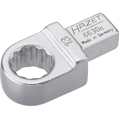 Einsteck-Ringschlüssel 6630C-13, Vierkant 9 x 12mm, Doppel-Sechskant 13mm von Hazet