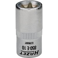 HAZET 1/4 Zoll Außen-TORX (TX) Steckschlüsseleinsatz Größe: E 8 Länge: 25,0 mm von Hazet