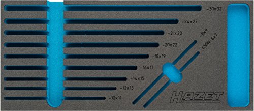 Hazet 2K-Weichschaum-Einlage für Werkstatt, 1 Stück, 163-377L, Mehrfarbig von Hazet