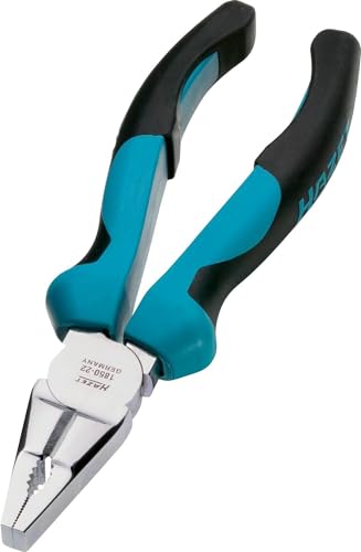 HAZET Kombinationszange 1850-22 I Induktiv gehärtete Schneiden (Härte: 60 HRC) I Ergonomischer 2-Komponenten-Griff I Für präzises Schneiden von Materialien von Hazet
