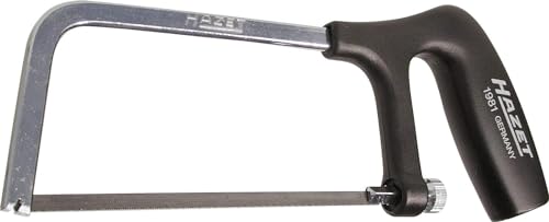 HAZET Metall-Säge 1981 | Säge-blatt aus chromlegiertem Werkzeug-Stahl mit Glasfaser verstärktem Kunststoffgriff, für Sägeblätter: 150 mm, Zähne/ Inch: 32, Made in Germany von Hazet