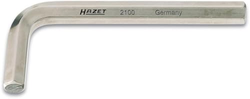 HAZET Winkelschraubendreher 2100-02, Schlüsselweite: 2 mm | Oberfläche: vernickelt, Abtrieb: Innen Sechskant Profil | besonders geeignet für schwer zugängliche Verschraubungen von Hazet
