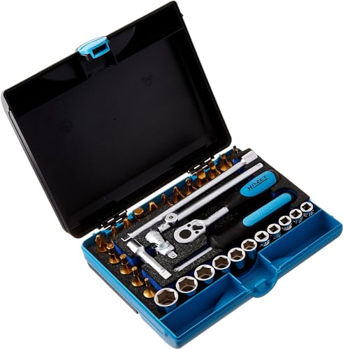 HAZET Steckschlüsselsatz 854-1 I 33-teiliges Werkzeug-Set, Antrieb: Vierkant 6,3 mm (1/4 Zoll), mobiler Werkzeugkoffer Made in Germany, inkl. Ratsche und Aufsätze für Handbetätigung HAZET Steckschlüsselsatz 854-1 I 33-teiliges Werkzeug-Set, Antrieb: Vierkant 6,3 mm (1/4 Zoll), mobiler Werkzeugkoffer Made in Germany, inkl. Ratsche und Aufsätze für Handbetätigung von Hazet