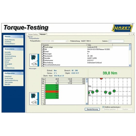 HAZET - Prüfsoftware Torque-Testing 7901E-D von Hazet