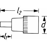 HAZET Steckschlüsseleinsatz 1/2" Innensechskant von Hazet