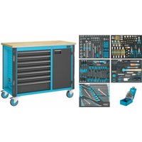 HAZET Werkbank, fahrbar Assistent 179NW, Sortiment 179NW-7/210, 210-teilig, Schubladen, flach: 6 x 81 x 522 x 398 mm, Schubladen, hoch: 1 x 166 x 522 x 398 mm HAZET Werkbank, fahrbar Assistent 179NW, Sortiment 179NW-7/210, 210-teilig, Schubladen, flach: 6 x 81 x 522 x 398 mm, Schubladen, hoch: 1 x 166 x 522 x 398 mm von Hazet