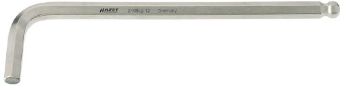 HAZET Winkelschraubendreher mit Kugelkopf 2105LG-12 | Oberfläche: vernickelt, Abtrieb: Innen Sechskant Profil, Schlüsselweite: 12 mm HAZET Winkelschraubendreher mit Kugelkopf 2105LG-12 | Oberfläche: vernickelt, Abtrieb: Innen Sechskant Profil, Schlüsselweite: 12 mm von Hazet