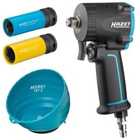 Hazet - 1/2' Druckluft-Schlagschrauber 9012M-1 /4 extra kurz mit Sortiment von Hazet