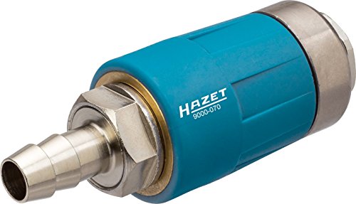 Hazet Sicherheitskupplung (passend für alle Luftanschlussnippel, sichere Trennung der Verbindung, mit 10 mm Schlauchnippel) 9000-070, 3/8 Zoll Hazet Sicherheitskupplung (passend für alle Luftanschlussnippel, sichere Trennung der Verbindung, mit 10 mm Schlauchnippel) 9000-070, 3/8 Zoll von Hazet