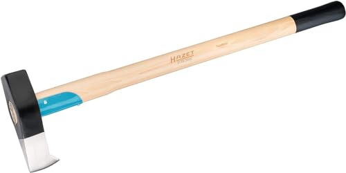 HAZET Spaltbeil 2134-1250 I Schneide mit Lamellenschleiftechnik I Hickorystiel I Optimierte Kopfform I Zum Spalten von Brennholz von Hazet