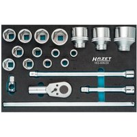Hazet Steckschlüssel Satz, Vierkant hohl 20 mm (3/4), Außen-Sechskant Profil, Anzahl Werkzeuge: 20, Art.Nr. 163-406/20 von Hazet