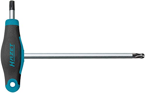 Hazet Winkelschraubendreher (Kurze und Lange Klinge für flexiblen Einsatz, Torx-Profil, Größe: T30) 829KKT-T30, dunkelblau von HAZET