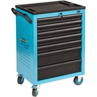 Hazet - Werkstattwagen Assistent, Schubladen, flach: 5x 80x527x348mm, Schubladen, hoch: 2x 165x527x348mm blau von Hazet