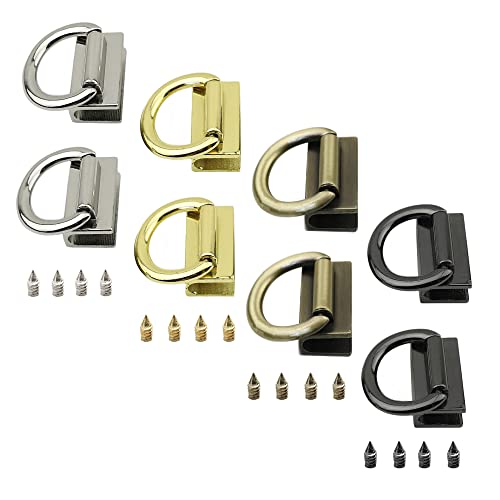Hazrcvr Aufhängeverschluss 4 Sets Tasche Seite Clipverschluss Taschenriemen Clip Taschen Aufhängeverschluss Taschen Kettenglied Clip Schnallen Taschen Aufhängeverschluss für Geldbörsen von Hazrcvr