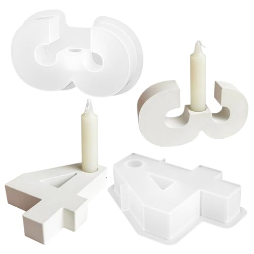 Hazrcvr DIY Silikonform Kerzenhalter 2 Stück Silikonformen Gießformen Zahlen Kerzenständer Silikonform Gießform Zahlen Kerzenform DIY Silikonformen für Kerzenhalter Hazrcvr DIY Silikonform Kerzenhalter 2 Stück Silikonformen Gießformen Zahlen Kerzenständer Silikonform Gießform Zahlen Kerzenform DIY Silikonformen für Kerzenhalter von Hazrcvr