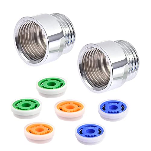 Hazrcvr Dusche Stromverringerungs Begrenzer Satz 2 Stück Wassersparer für Dusche Durchflussbegrenzer Wasser Durchfluss Begrenzer 1/2 Zoll Gewinde Wassersparend Dusche Adapter von Hazrcvr