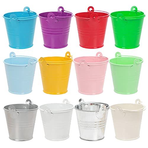 Hazrcvr Metalleimer Klein 12 Stück Mini Eimer Bunt Kleine Hängetöpfe Geschenk Hochzeit Party Taufe Süßigkeiten Bonbons Tischdeko Metalleimer mit Griffen Blumentopf mit Hängend Hazrcvr Metalleimer Klein 12 Stück Mini Eimer Bunt Kleine Hängetöpfe Geschenk Hochzeit Party Taufe Süßigkeiten Bonbons Tischdeko Metalleimer mit Griffen Blumentopf mit Hängend von Hazrcvr