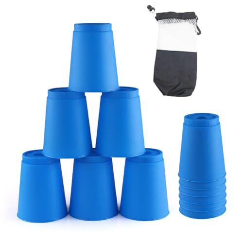 Haztholf 12-teiliges Set mit schnell stapelbaren Bechern für Kinder, Mini-Geschwindigkeitstraining, lustige, stapelbare Becher, für und Mädchen Haztholf 12-teiliges Set mit schnell stapelbaren Bechern für Kinder, Mini-Geschwindigkeitstraining, lustige, stapelbare Becher, für und Mädchen von Haztholf