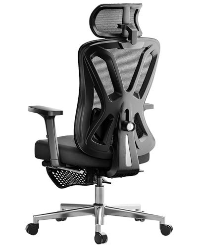Hbada P5 Ergonomischer Bürostuhl, Schreibtischstuhl mit Verstellbarer Lordosenstütze, atmungsaktive elastische Sitzkissen, Integrierte Fußstütze, Computerstuhl schwarz Hbada P5 Ergonomischer Bürostuhl, Schreibtischstuhl mit Verstellbarer Lordosenstütze, atmungsaktive elastische Sitzkissen, Integrierte Fußstütze, Computerstuhl schwarz von Hbada