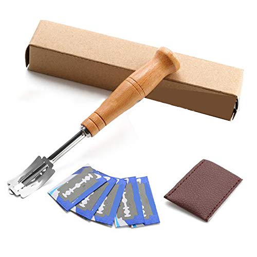 Hbaebdoo Brot BäCker Aufschlitzen Werkzeug Teig Herstellung Von Rasier Messer Back Geschirr für Brot Back Geschirr KüChe mit 5X Klingen von Hbaebdoo
