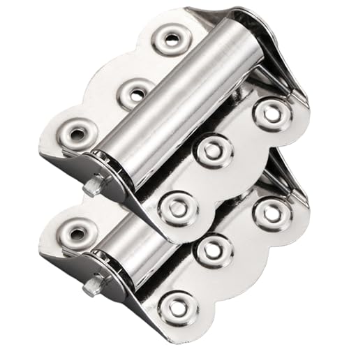 2pcs Automatische Edelstahl -Bildschirmtürscharniere 2, 7 x 2, 4 Zoll, Hochleistungsfederhallen Abnehmbar für Home Office Gartenschuhe Tür von Hbbgdiy