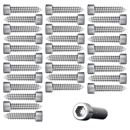 30 Stcs 0, 2 × 1, 6-Zoll-Sechskantböckenköpfe Nickel-geplantes Edelstahl-Selbstschützer für Metall-, Blech- und Maschinengehäuse. 30 Stcs 0, 2 × 1, 6-Zoll-Sechskantböckenköpfe Nickel-geplantes Edelstahl-Selbstschützer für Metall-, Blech- und Maschinengehäuse. von Hbbgdiy