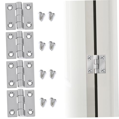 Bootsscharniere mit Schrauben, 2 x 2 Zoll Edelstahlscharnien Marine Grade Heavy Duty-Rust für Schrank, Yacht, Garage, Deck, Tür, Werkzeugkasten 4pcs von Hbbgdiy
