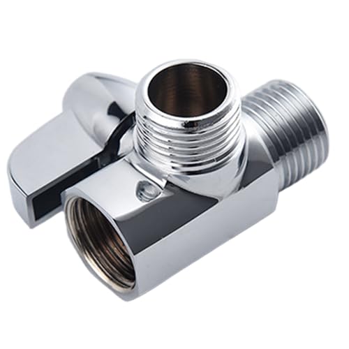 Duscharm Diverter Messing G1/2 T-förmiger 3-Wege-Ventiladapter für Badezimmer Handheld Duschkopf, Duschkopfschlauchanschluss, Wassersteuerung Anpassung Duscharm Diverter Messing G1/2 T-förmiger 3-Wege-Ventiladapter für Badezimmer Handheld Duschkopf, Duschkopfschlauchanschluss, Wassersteuerung Anpassung von Hbbgdiy