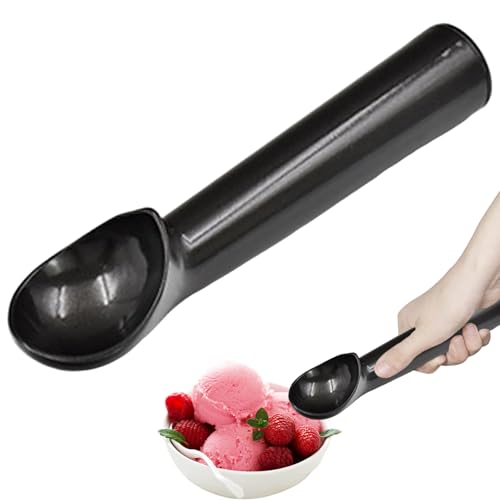 Eiscreme -Schaufel Nicht -Stick -Frostschutzmittel Aluminium Scoop für Gelato -Sorbet -Keks Teigfrucht einfach zu bedienen und sauberer Küchendessertlöffel Schwarz von Hbbgdiy