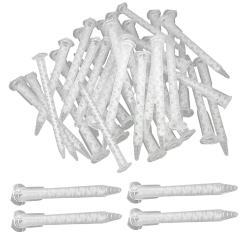 Epoxy -Mischdüse, 50pcs statische Epoxy -Misch -Düsen -Rohre Spitze für 50 ml Kleber Applikatorpatronen Mischspritze für manuelle Applikator Epoxy -Mischdüse, 50pcs statische Epoxy -Misch -Düsen -Rohre Spitze für 50 ml Kleber Applikatorpatronen Mischspritze für manuelle Applikator von Hbbgdiy