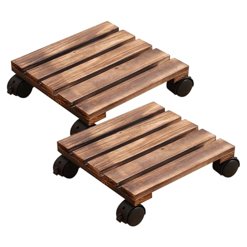 Hbbgdiy 2pcs Pflanzencaddy mit Rädern 12 Zoll abschließbares Holzquadrat -Blüten -Pot -Ständer, Hochleistungsanlagenständer für den Gebrauch im Innenbereich im Freien Freien Hbbgdiy 2pcs Pflanzencaddy mit Rädern 12 Zoll abschließbares Holzquadrat -Blüten -Pot -Ständer, Hochleistungsanlagenständer für den Gebrauch im Innenbereich im Freien Freien von Hbbgdiy