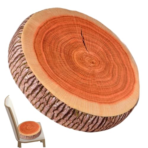 Hbbgdiy 3D -Baumstamm -Holzkissen, weicher runde hölzerne Scheibenscheibenbodenkissen abnehmbares Kissen für Sofa, Couch, Schlafzimmer und Wohnzimmerdekoration Hbbgdiy 3D -Baumstamm -Holzkissen, weicher runde hölzerne Scheibenscheibenbodenkissen abnehmbares Kissen für Sofa, Couch, Schlafzimmer und Wohnzimmerdekoration von Hbbgdiy