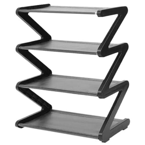 Hbbgdiy 4 -stufige Schuhregal Z Form verzinkter, wasserdichtes rostbeständiges Schuhregalbodenstehend Organizer für den Eingangsflur Schlafzimmer Schrank Hbbgdiy 4 -stufige Schuhregal Z Form verzinkter, wasserdichtes rostbeständiges Schuhregalbodenstehend Organizer für den Eingangsflur Schlafzimmer Schrank von Hbbgdiy