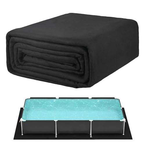 Hbbgdiy 6.6x10 ft Faltbare Verschleiß-resistente Pool-Liner-Pad, Cuttable-Rechteck unter Pool gemahlen. von Hbbgdiy