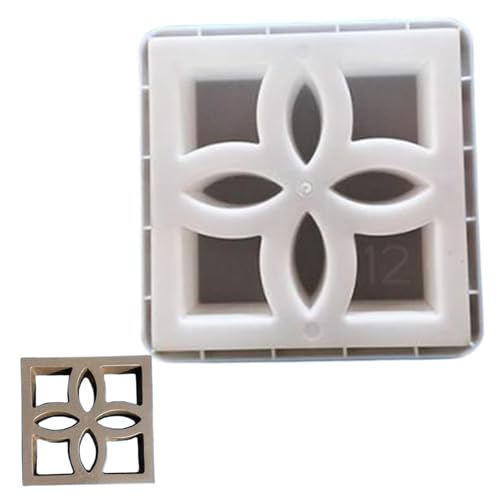 Hbbgdiy Betonformen 12x12x3in quadratische Kunststoff -Hohlfensterform für Zement DIY Paver, Garten -Terrasse Wanddekoration, Pfad und Sprungbrettsteine Hbbgdiy Betonformen 12x12x3in quadratische Kunststoff -Hohlfensterform für Zement DIY Paver, Garten -Terrasse Wanddekoration, Pfad und Sprungbrettsteine von Hbbgdiy