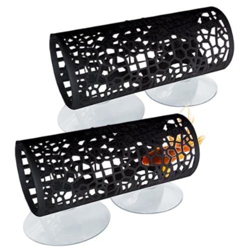 Hbbgdiy Betta-Tunnel, 4x2-Zoll-Hohlkunststoff-Kunststoff-Betta-Hängematte mit Saugnapfbecher, wiederverwendbarem Aquariumtunnel 2 PCS Fischhängematte, Aquarium, für kleine Panzer von Hbbgdiy